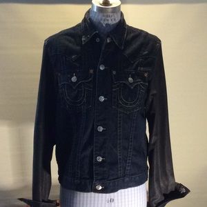 True Religion Ridin Dirty Jean Jacket Like New!